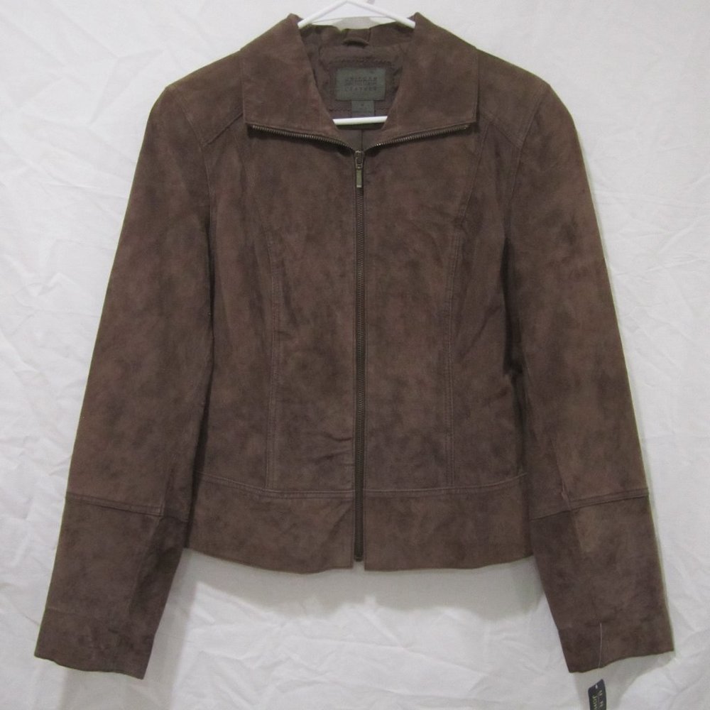 JOHN PAUL RICHARD UNIFORM WOMEN'S SUEDE LEATHER JACKET